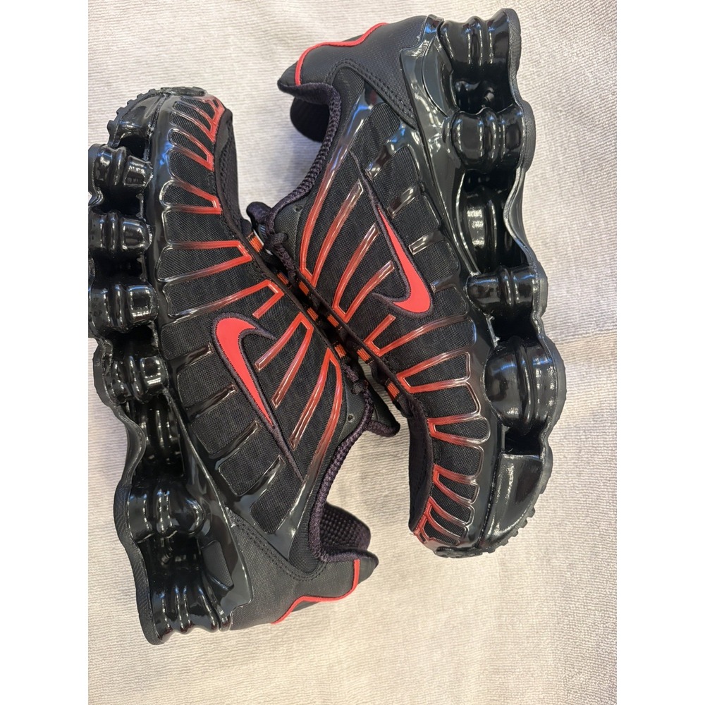 Nike Shox TL GS Kids 5.5Y Black Light Crimson Red NWO Box Streetwear IO4645 004